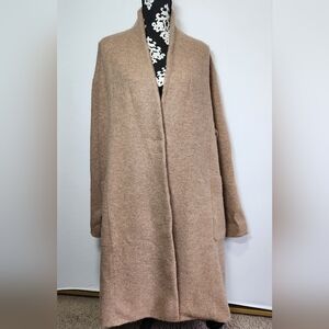 NWT Vince Cozy Tan Women's Alpaca Duster Jacket/Sweater